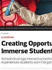 Creating Opportunities to Immerse Students in Learning